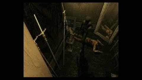 Resident Evil GameCube Gameplay - Blowing a zombie