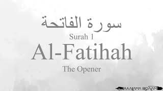 Quran Recitation 1 Surah Al-Fatihah By Asma Huda With Arabic Text Translation And Transliteration
