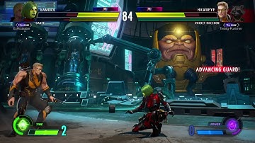 Marvel vs Capcom Infinite: lobby match Me vs. Punisher