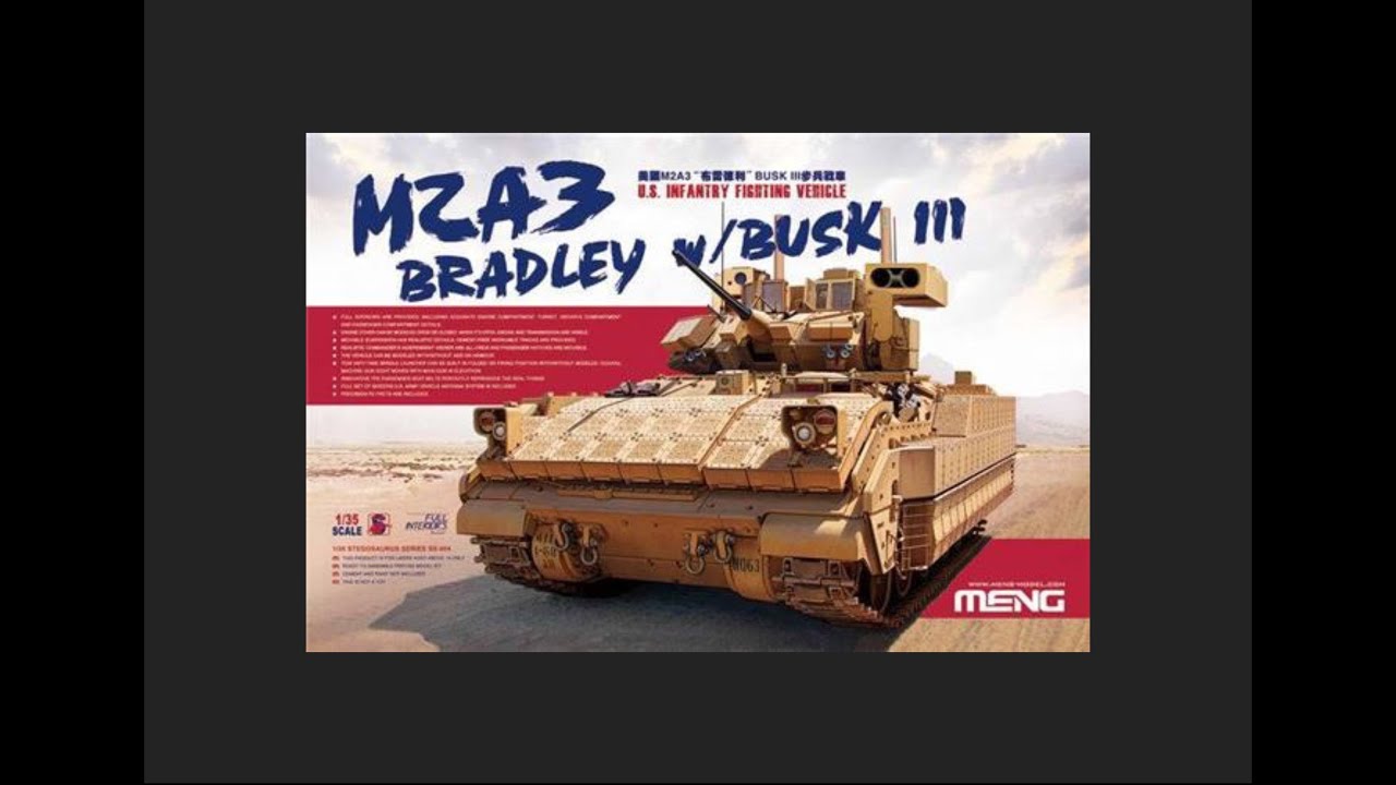 Meng 1/35 M2A3 Bradley w/Busk III Scale Model Review