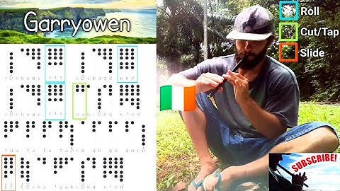 Irish Folk Music - Garryowen - Tin Whistle Tutorial with Tabs