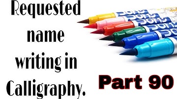 Taking 5 name requests from comment 😍 || requested name in Calligraphy😍 || calligraphy art # 90