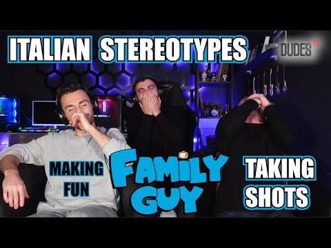 Family Guy Making Fun Of Italian Stereotypes | FIRST TIME REACTION | TAKING SHOTS!