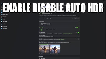 How To Enable or Disable Auto HDR on Windows 11