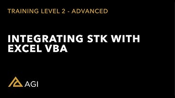 Lesson 16-3 Integrating STK with Excel VBA