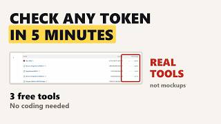 How To Check Any Crypto Token In 5 Minutes (Free Tools)