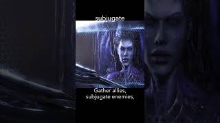 subjugate — StarCraft 2 dialogue scene