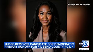 Judge rules former Harris Co. official not eligible to run in Ft. Bend Co. commissioner runoff