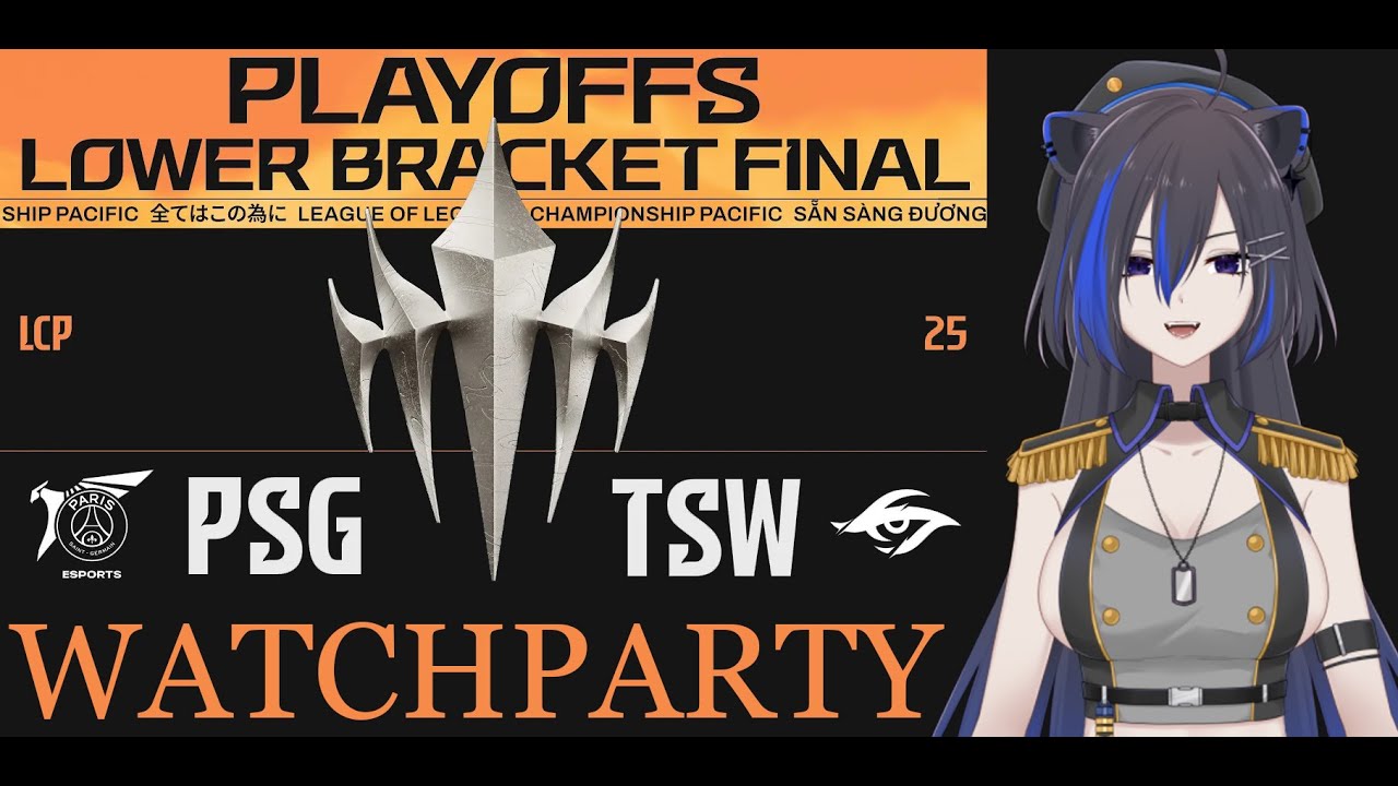[LCP 2025]PSG vs TSW  LCP 2025 Season Finals Playoffs Lower Bracket Final #LoLPacific #WatchPartyLCP | MYViki