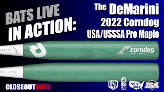 DeMarini Corndog End-Loaded Slowpitch Pro Maple Wood Bat USA/USSSA WBD2237010 (2022)