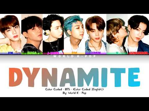 BTS 'Dynamite' lyrics (방탄소년단 Dynamite 가사) (Color Coded Lyrics)