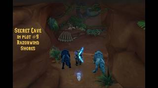 WoW Housing: Secret Cave in Plot #9 Razorwind Shores