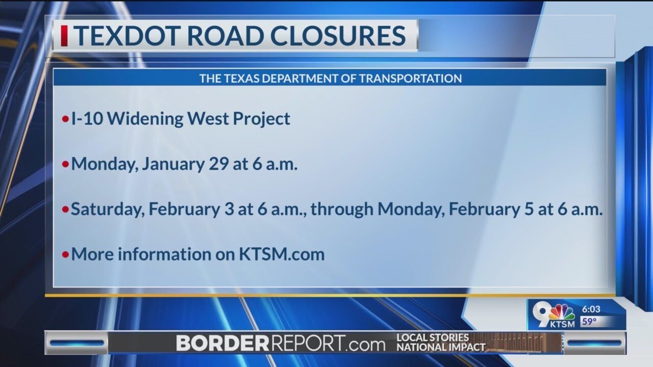 txdot-road-closures-for-week-of-jan-27-2024-youtube
