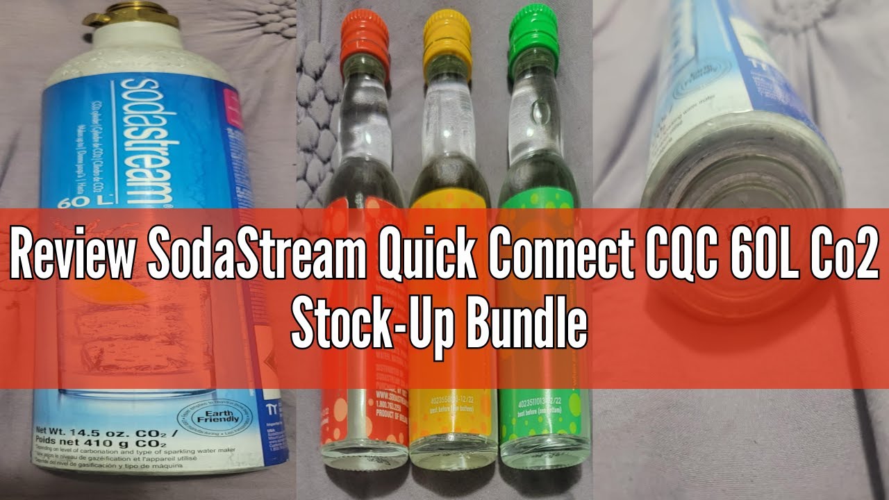 Review SodaStream Quick Connect CQC 60L Co2 Stock-Up Bundle with Bubly 3-Pack