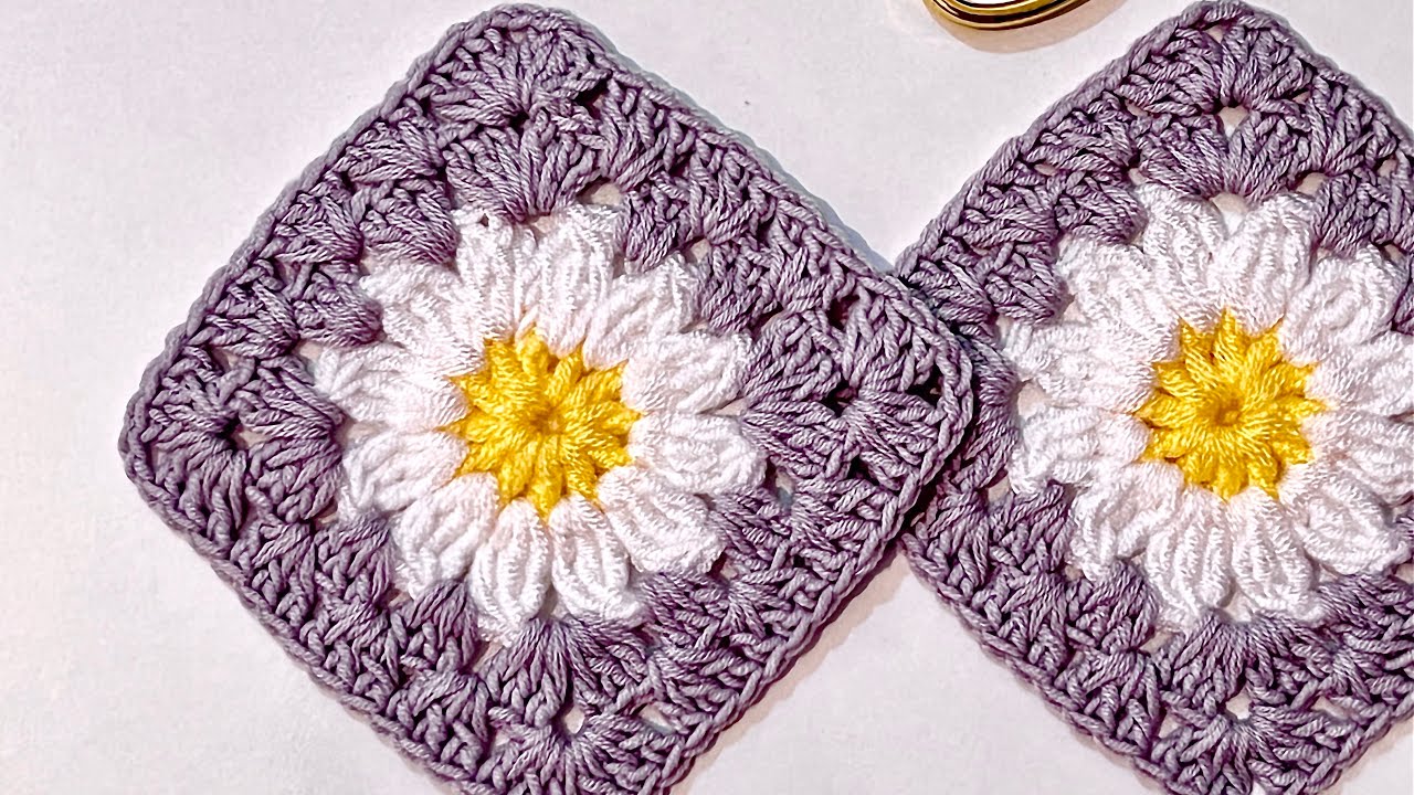 Amazing!🌸 How to crochet a granny square for beginners / Step by Step ...