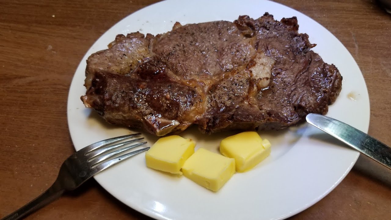 Carnivore Zero Carb Diet. Ribeye Steak Made in Nuwave Infrared Oven in