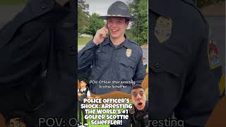Officer's Shock: Arresting the World's #1 Golfer Scottie Scheffler! Hilarious Reenactment #golfhumor