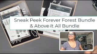 Stampin' UP! 2023 Holiday Mini Catalog Sneak Peeks - Forever Forest Bundle & Above it All Bundle