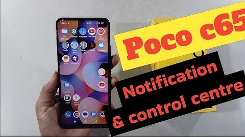 poco c65 notification and control centre setting
