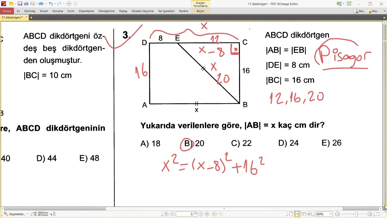 07 GEOMETRİ bölüm 7 Dikdörtgen Yeni Nesil İçin Temel Atıyoruz Tüm Özellikler