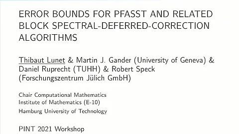 Error bounds for PFASST and related Block Spectral-Deferred-Correction algorithms