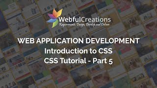 Introduction to CSS - CSS Tutorial - Web Application Development - Part 5