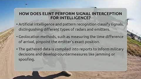 How Does ELINT Perform Signal Interception For Intelligence? - Tactical Warfare Experts