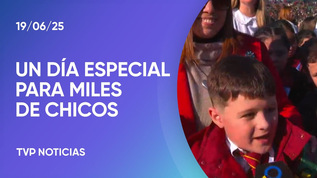 Más de 20.000 chicos juraron lealtad a la bandera