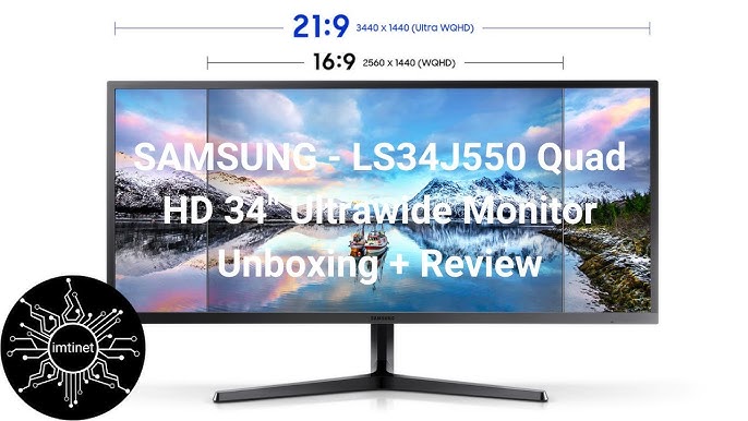 34 Inch Professional Monitor with va panel S34J550WQU