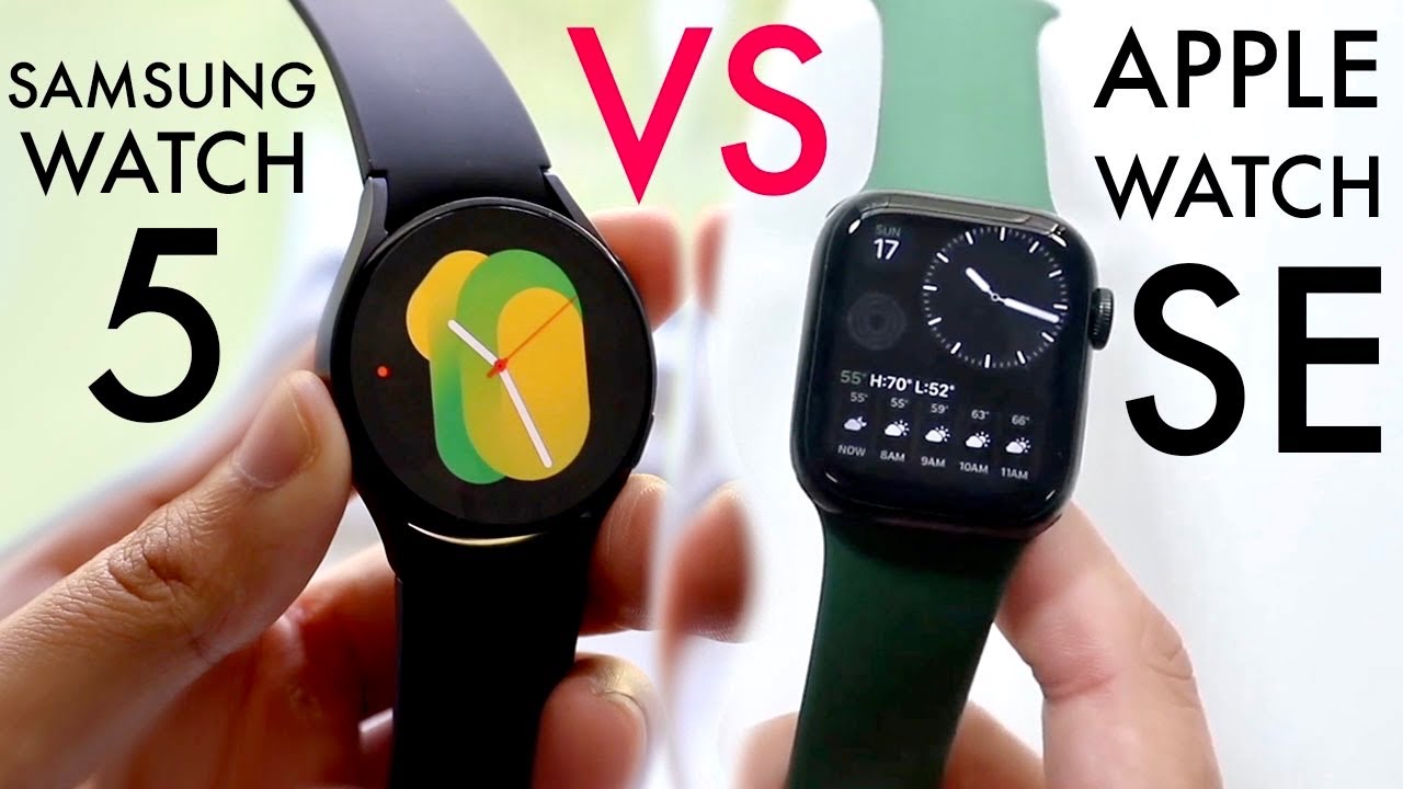 Levántate Física Adelantar Samsung Galaxy Watch 5 Vs Apple Watch SE! (Comparison) (Review) - YouTube