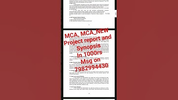 MCA MCA_NEW Mcsp232 Project Report and Synopsis #ignou #project #mca #mcaprojects #synopsis