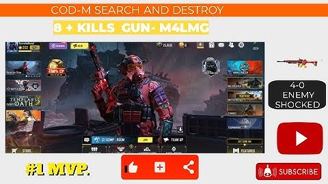Watch Me Get MVP with M4LMG in COD Mobile Search and Destroy Mode (Crash Map)