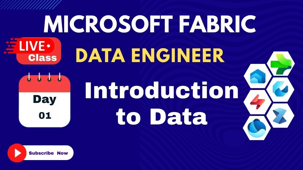 Microsoft Fabric Live Class: 1. Introduction to Data - YouTube
