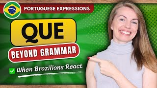 Brazilian Portuguese: 24 Reactions with QUE You Need 🔥
Brazilian Portuguese reactions are very different from textbook Portuguese. In this lesson, you’ll learn 24 ways Brazilians actually use “QUE” to react, complain, and celebrate in everyday conversations — so you can sound natural from day one.
You’ll discover high-frequency expressions like que pena, que chato, que bom, que legal, and many others. This lesson is not about grammar rules — it’s about real-life Brazilian Portuguese, spoken the way locals actually speak.
If you want to stop sounding robotic and start reacting like a local, this lesson is for you. Watch until the end and tell me in the comments: which expression do you hear the most in real life?
👍 Thank you for watching — and for choosing to learn Portuguese with me!
✅ Enjoying the channel? Heres how you can support Plain Portuguese and help us keep creating high-quality, free lessons for you:
🔹 Support us for FREE!
Just by watching our videos until the end, giving a thumbs-up 👍, and sharing with friends, you’re already making a big difference!
Your feedback is also super valuable — tell us what you loved or want more of! 💬
🔹 Feeling grateful?
Click the ❤️ THANKS button under any video (the “Super Thanks” / Valeu feature).
It’s a lovely way to show appreciation!
🔹 Become a member of the Plain Portuguese Club for early access to lessons and occasional online meetups!
🔗 https://www.youtube.com/channel/UCDx_oRfWBSuLxlHTOtIQO1g/join
🔹 Prefer a one-time contribution?
You can support us with a ☕ on PayPal:
🔗 https://www.paypal.com/donate/?hosted_button_id=BF5CQ4M9MZA94
🙌 Every bit of support helps us grow — and keeps this project going strong.
We’re here to bring you the best experience learning Brazilian Portuguese!
📌 Join our Members-Only Discord and connect with our community:
🔗 https://discord.gg/PvYyn2BA9Y
📧 Questions or suggestions?
plainportuguese.contact@gmail.com
🇧🇷 Why learn Portuguese with Plain Portuguese?
So many people around the world want to speak Brazilian Portuguese — for travel, work, or just the joy of connecting with a vibrant culture.
Here at Plain Portuguese, youll learn step by step, with clear guidance in English.
🧠 We teach grammar, vocabulary, pronunciation, and culture — always in a way that’s engaging and effective.
🔎 #plainportuguese #learnbrazilianportuguese #brazilianportuguese #portugueselessons #brazilianculture Brazilian Portuguese: 24 Reactions with QUE You Need 🔥