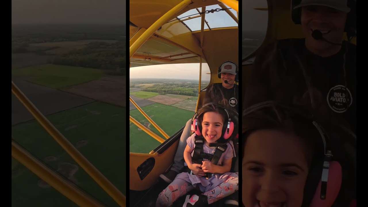Daughter isnt quite ready for Zero G’s in the Cub 