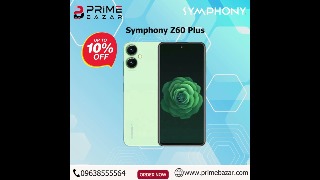 Symphony Z60 Plus  || Get Big Discount at PrimeBazar - Enjoy Online Shopping.