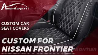 Custom Fit Leather Car Seat Covers Full Set For Nissan Frontier (2005-2026)