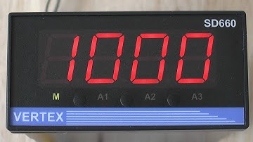 Vertex SD660 Setting Input Type and Range