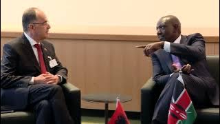 President Ruto holds talks with Albania President Bajram Begaj on the sidelines of UNGA