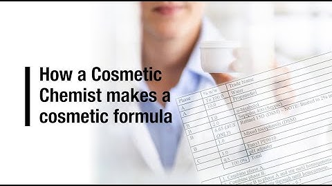 Hoe een cosmetisch chemicus een cosmetische formule maakt