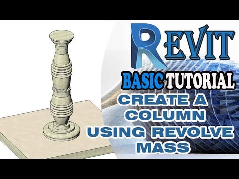 REVIT- HOW TO CREATE COLUMN USING REVOLVE MASS
