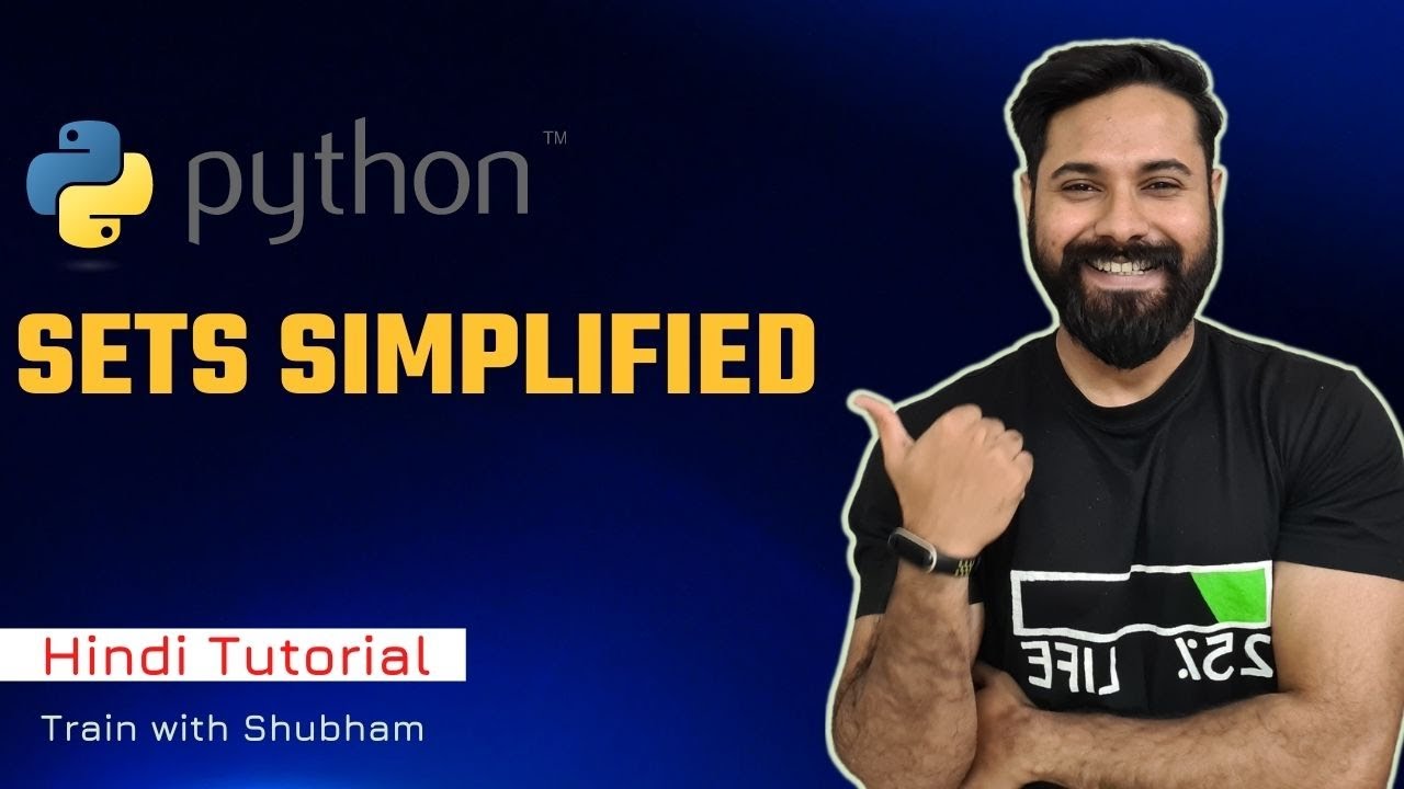School me Sets samajh nahi aaya toh abhi padh lo // Python DSA-06 - YouTube