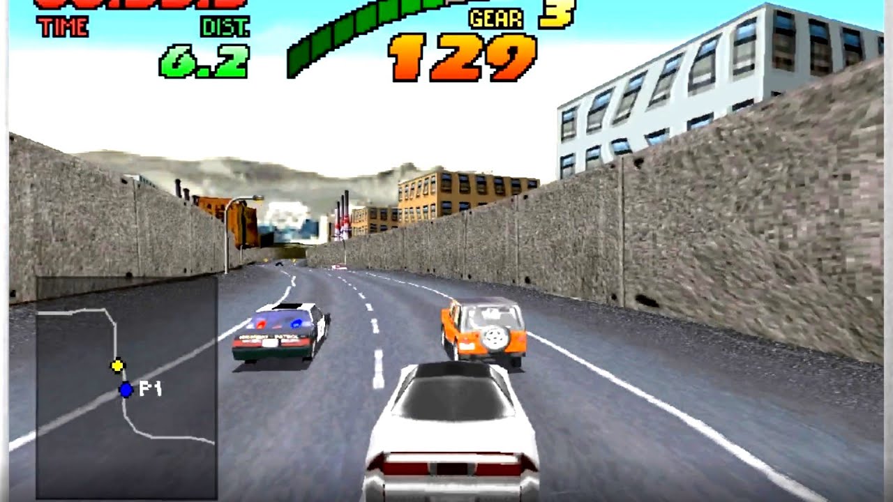 Over Drivin' DX (PS1) 1996. gameplay. Acura. City - YouTube