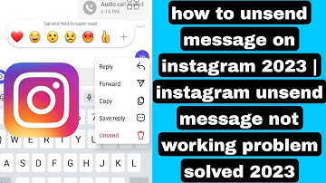 how to unsend message on instagram 2023 | instagram unsend message not working problem solved 2023