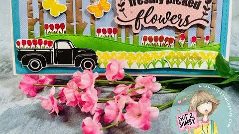 Flower Truck Slimline Card with Tracy Shultz