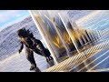 Domino simulation Defend against huge godzilla