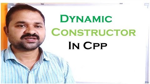 Dynamic Constructor in C++ || CPP programming