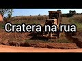 Erosão na rua!!! Motoniveladora Caterpillar 120K /Grader niveleuse motoconformadora patrola