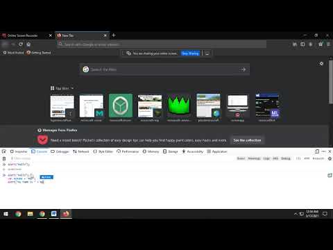 Add Javascript to your browser console