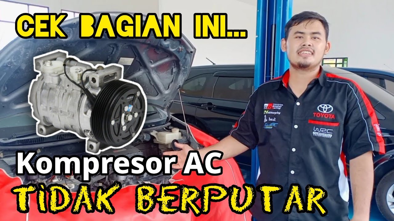 Penyebab kompresor AC tidak berputar | magnetik clutch tidak berputar | AC tidak dingin
